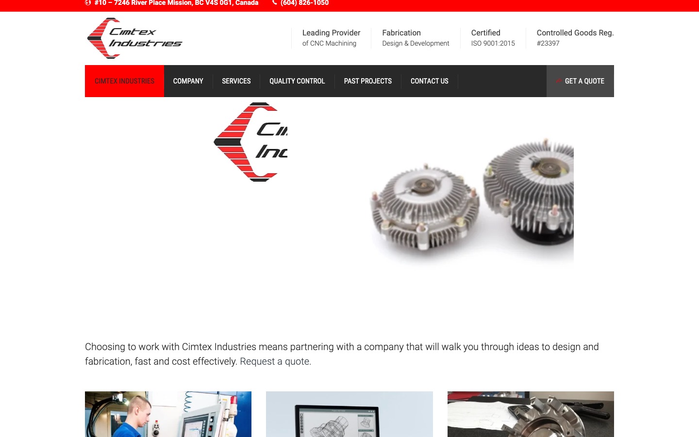 The current homepage